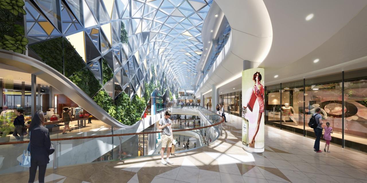 BIM建筑|西安南飞鸿乐荟中心，城市生态商业体 / Aedas