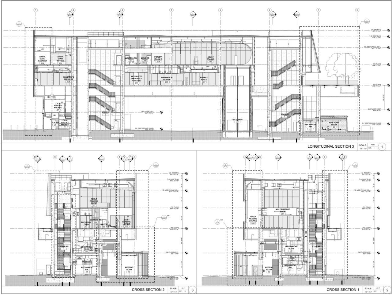 BIM建筑|Riverside 市立图书馆 / Johnson Favaro