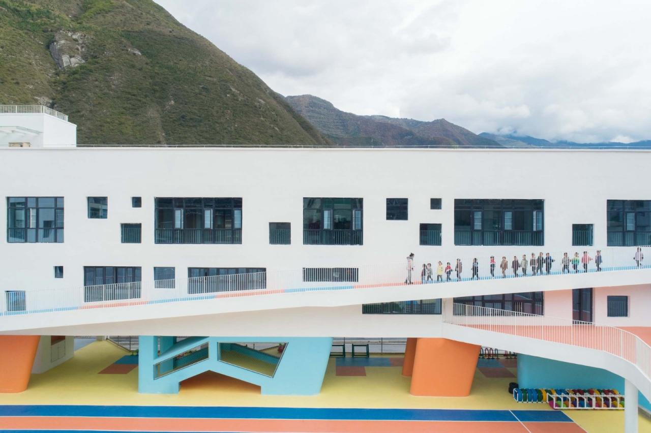 BIM建筑|九寨沟县启航幼儿园 / 东意建筑