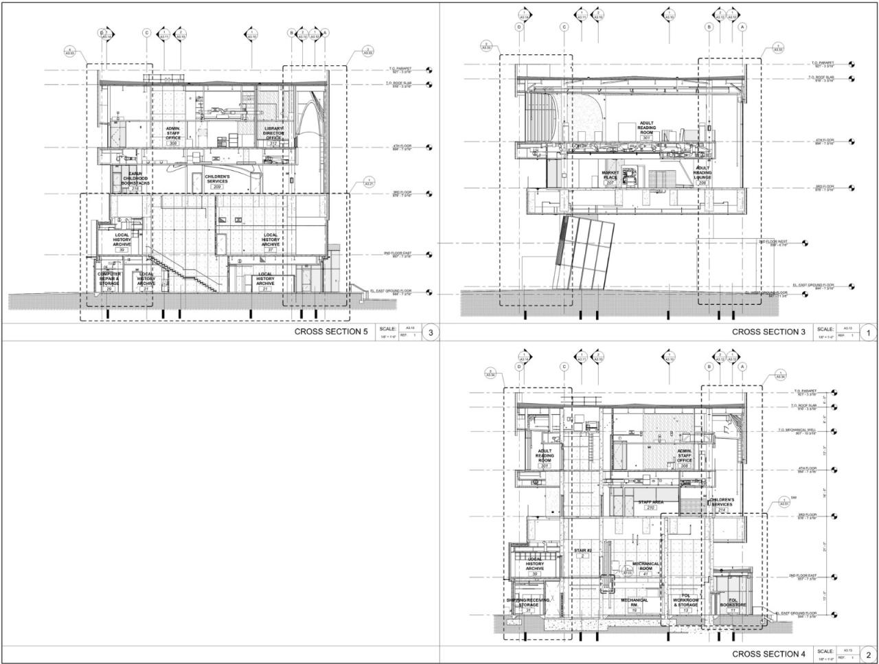 BIM建筑|Riverside 市立图书馆 / Johnson Favaro