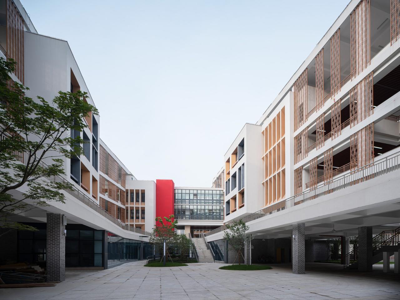 BIM建筑|开放式教育园林——宁波万科潘火实验中学 / UA尤安设计