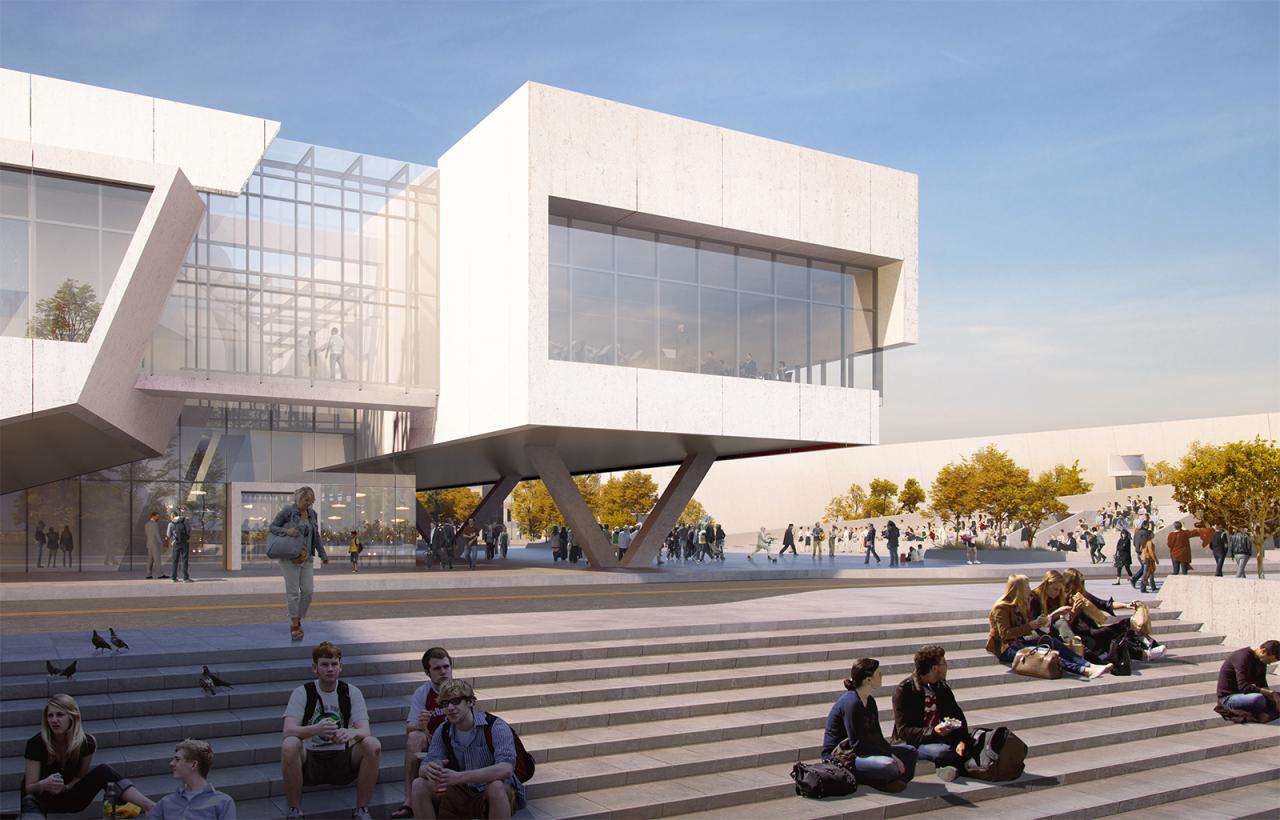 BIM建筑|德克萨斯大学达拉斯分校艺术文化新区 / 墨菲西斯建筑设计事务所