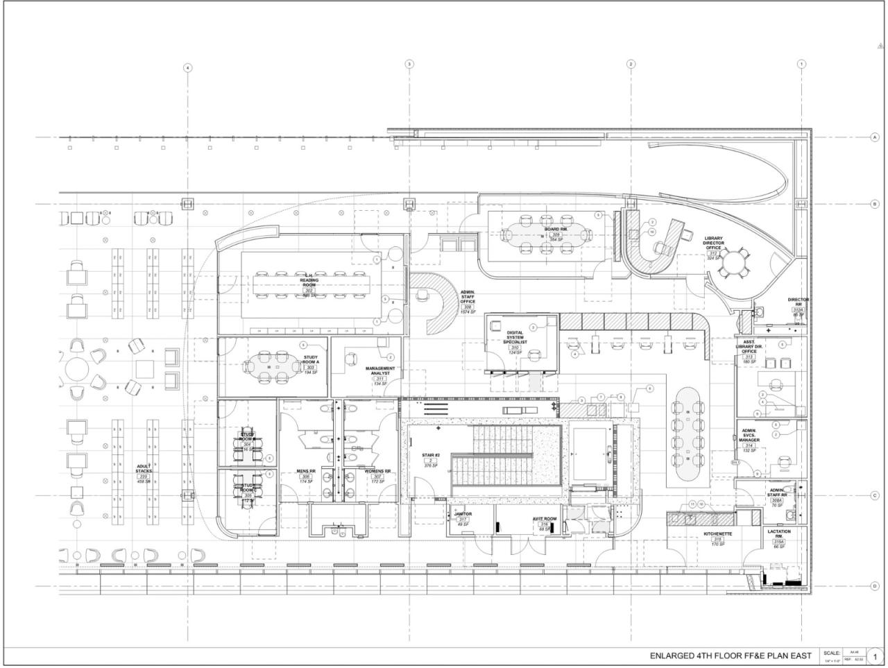 BIM建筑|Riverside 市立图书馆 / Johnson Favaro