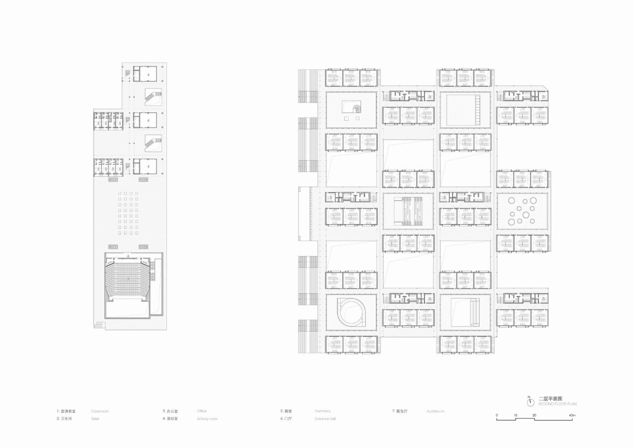 BIM建筑|平行与光的学校——青衣江路小学校 / 迹·建筑事务所（TAO）