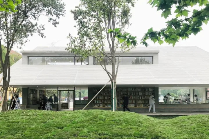 BIM建筑|西安高新第六高级中学图书馆 / 垣建筑·西安建筑科技大学建筑学院