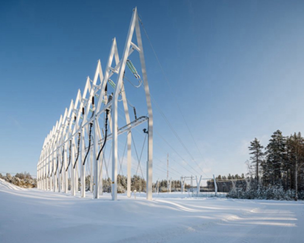 BIM建筑|维克库宁在芬兰设计雕塑变电站和塔架