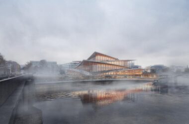 BIM建筑|从广场走上屋面-布拉格伏尔塔瓦爱乐音乐厅 / BIG-BIM建筑网