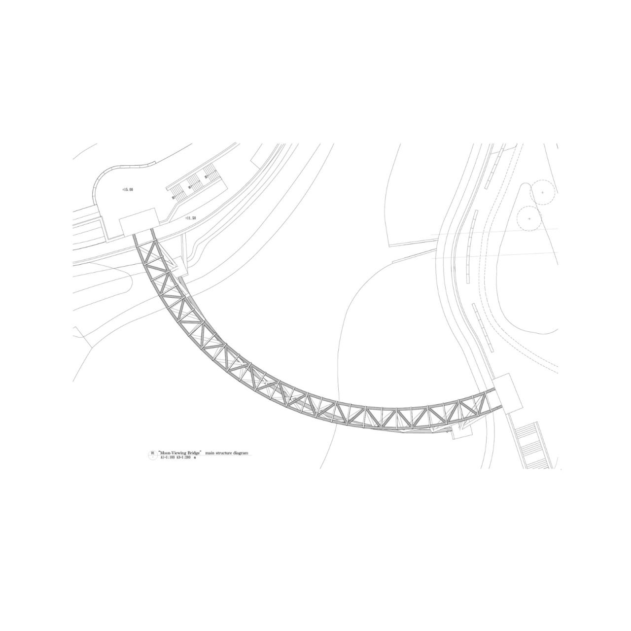 BIM建筑|月见桥 / HWCA Huai-Wen Chang Architect