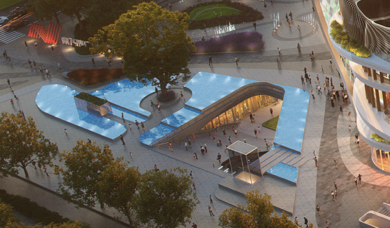 BIM建筑|西安南飞鸿乐荟中心，城市生态商业体 / Aedas