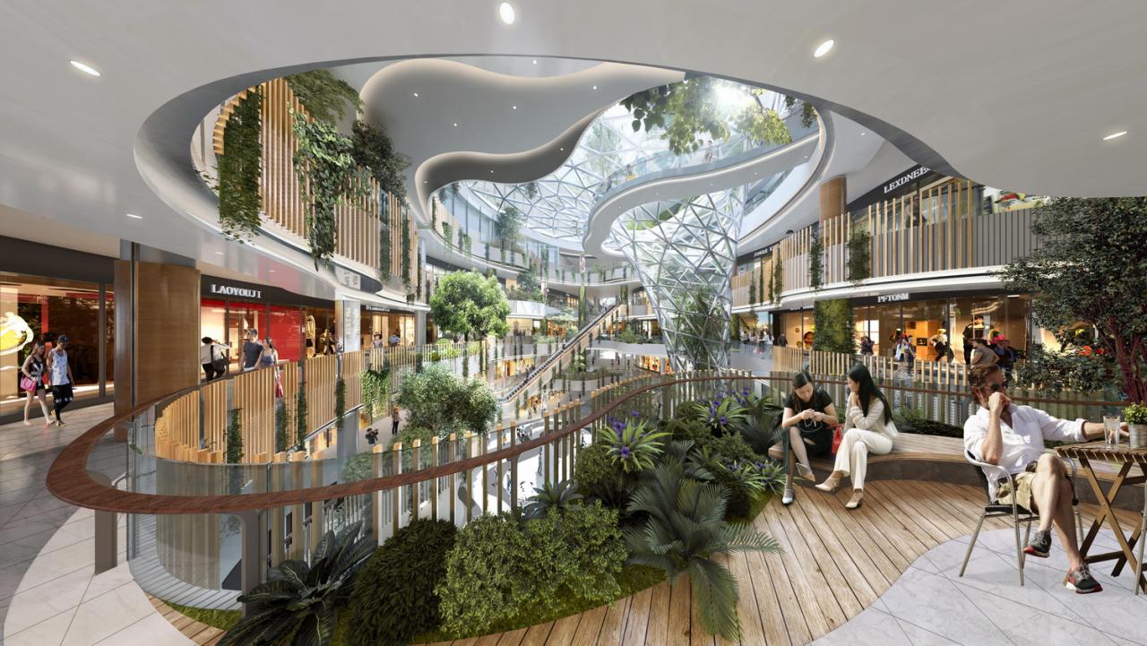 BIM建筑|西安南飞鸿乐荟中心，城市生态商业体 / Aedas