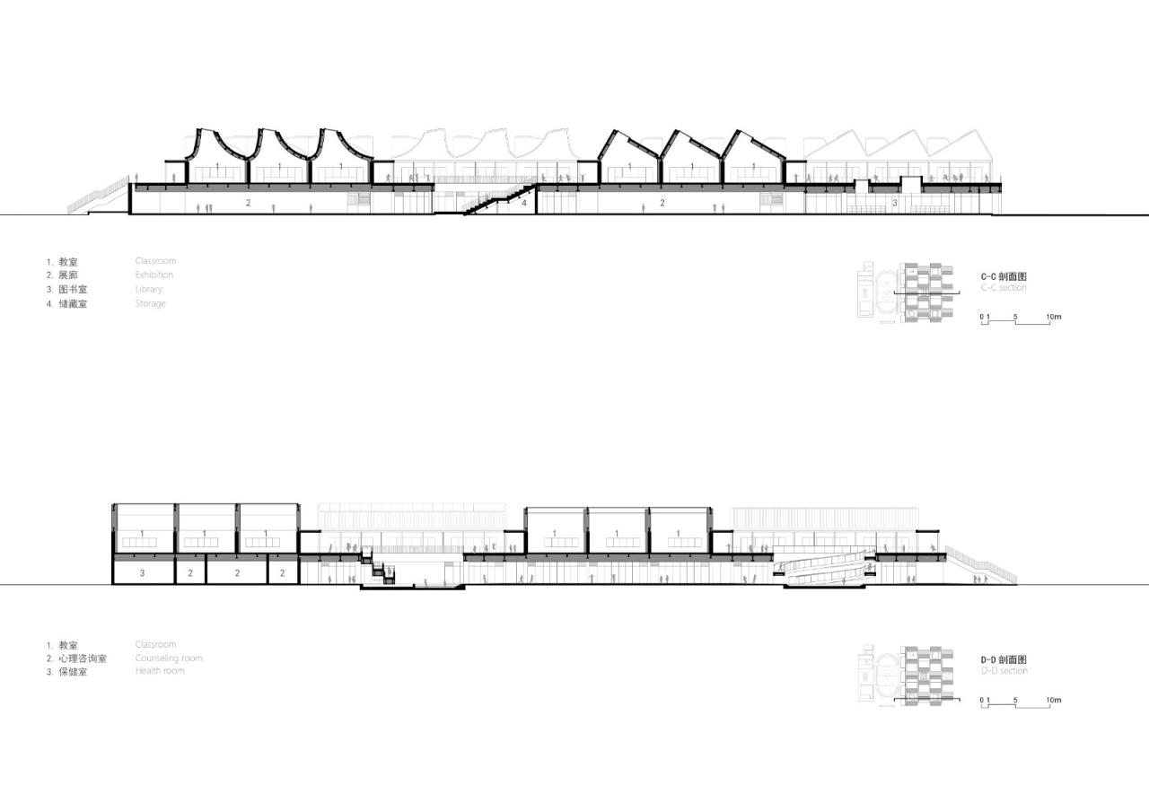 BIM建筑|平行与光的学校——青衣江路小学校 / 迹·建筑事务所（TAO）