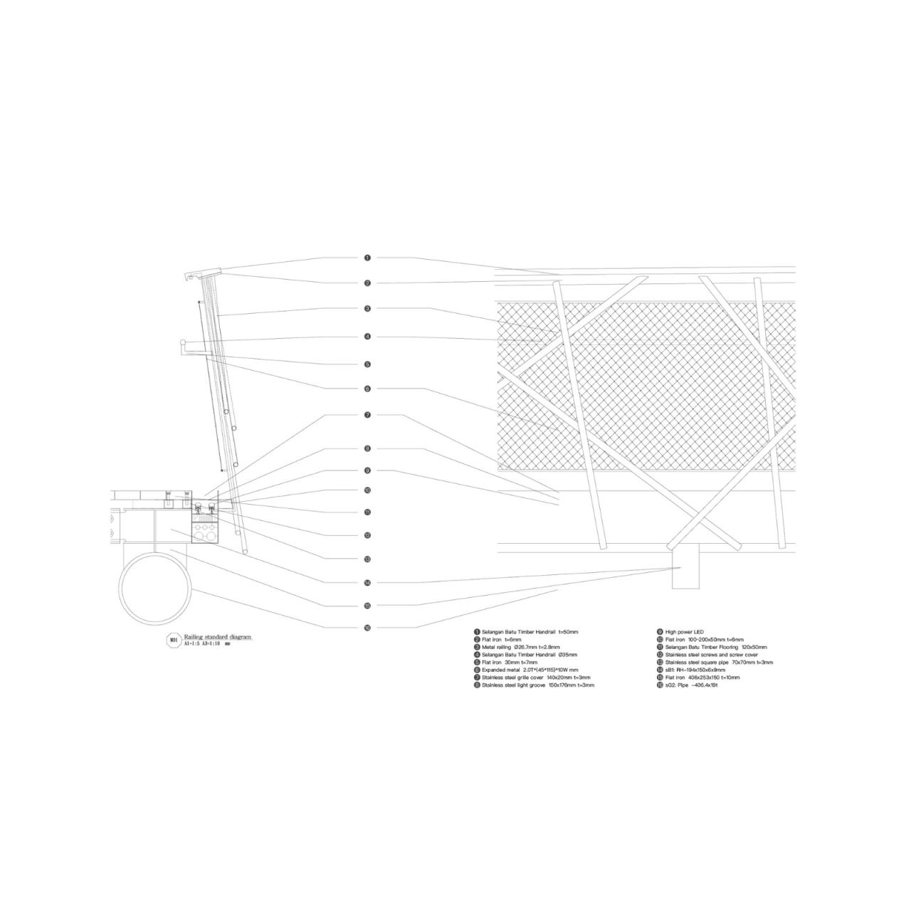 BIM建筑|月见桥 / HWCA Huai-Wen Chang Architect