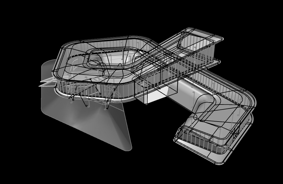 BIM建筑|反重力生长的有机体—洪湖·新滩展示中心 / UA尤安设计