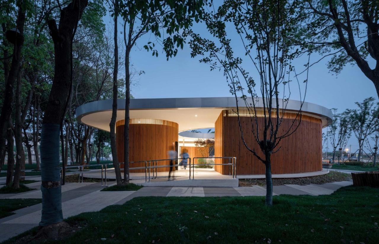 BIM建筑|梁子湖长岭渡口景观公厕 / 原榀建筑