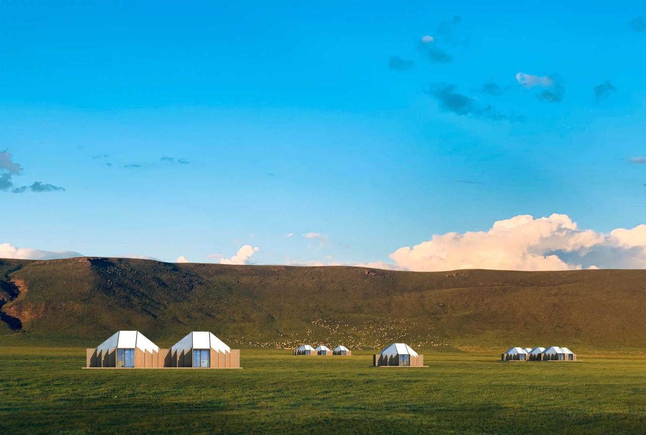 BIM建筑|几何蒙古包 / 阁尔工作室