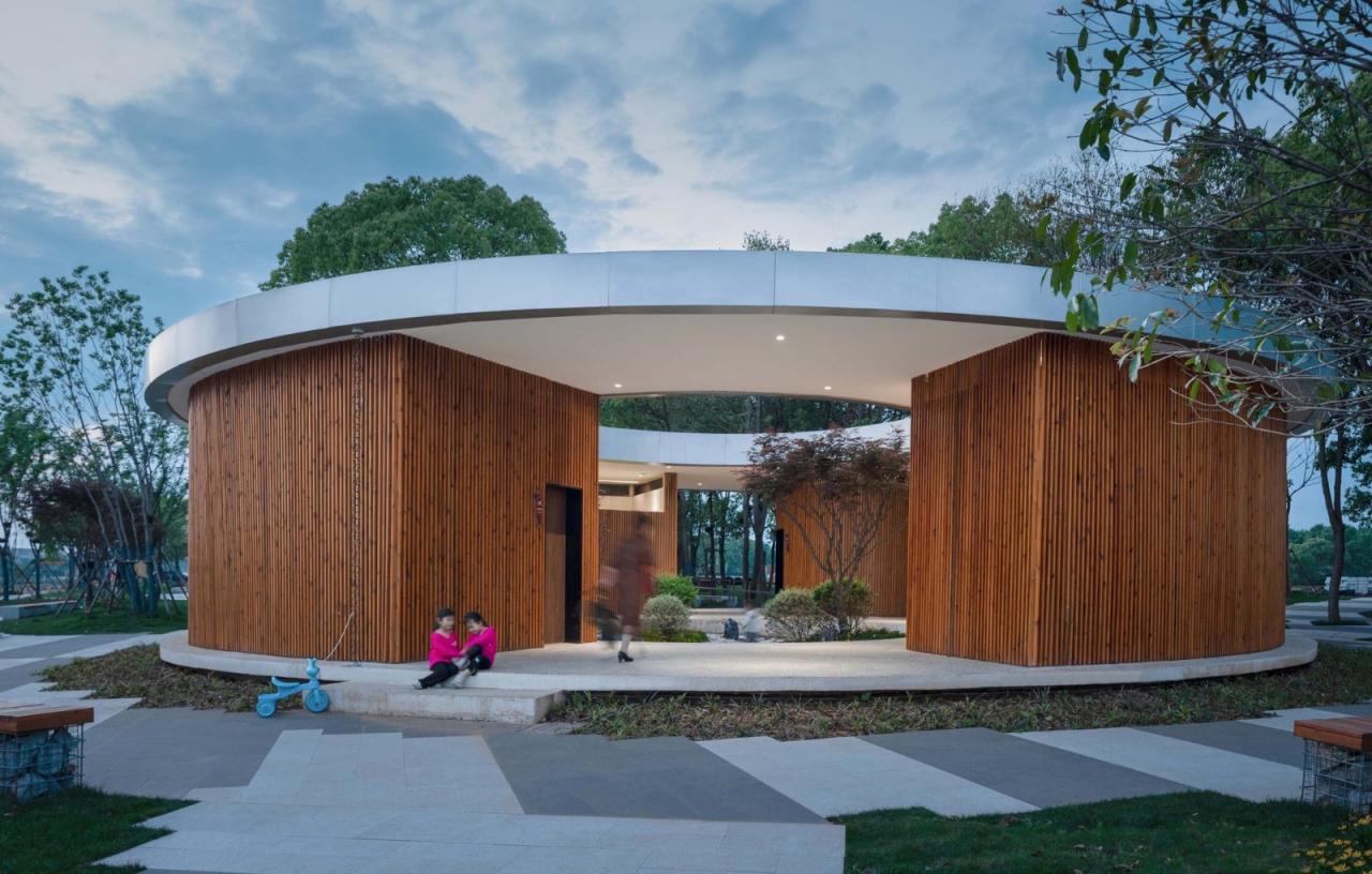 BIM建筑|梁子湖长岭渡口景观公厕 / 原榀建筑