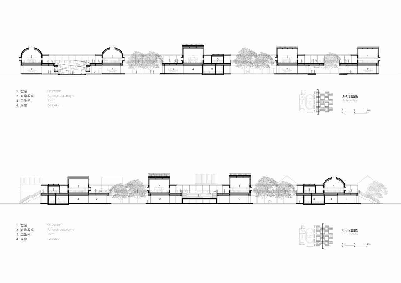 BIM建筑|平行与光的学校——青衣江路小学校 / 迹·建筑事务所（TAO）