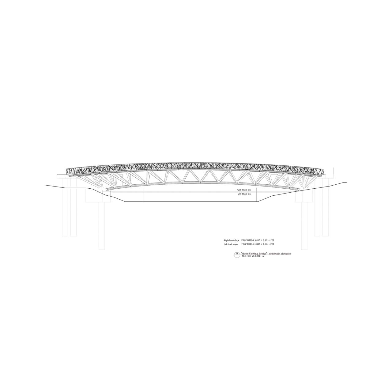 BIM建筑|月见桥 / HWCA Huai-Wen Chang Architect