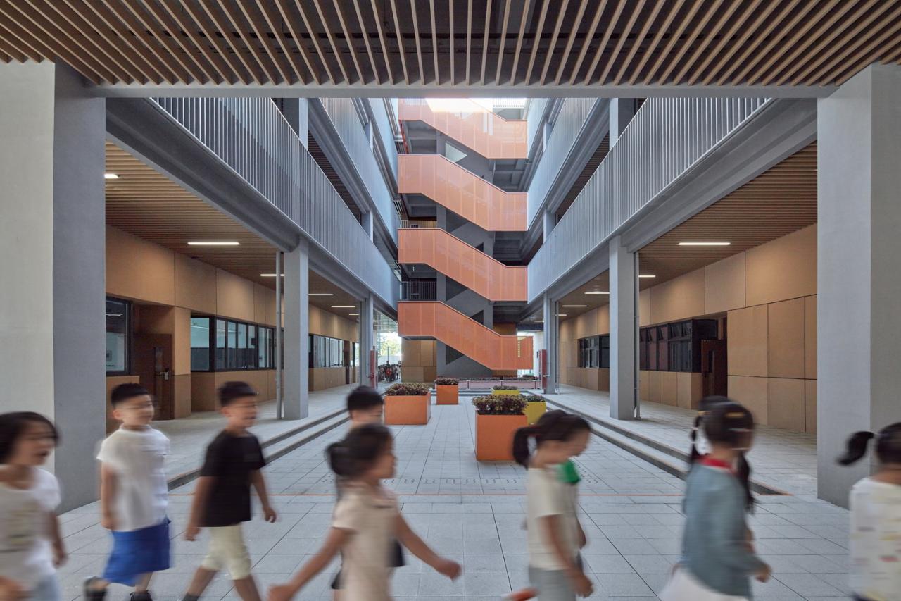 BIM建筑|杭州师范大学附属竞潮小学及幼儿园 / UA尤安设计