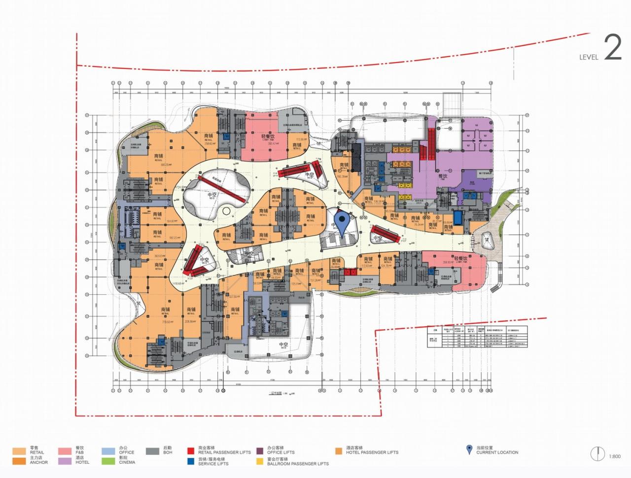 BIM建筑|西安南飞鸿乐荟中心，城市生态商业体 / Aedas