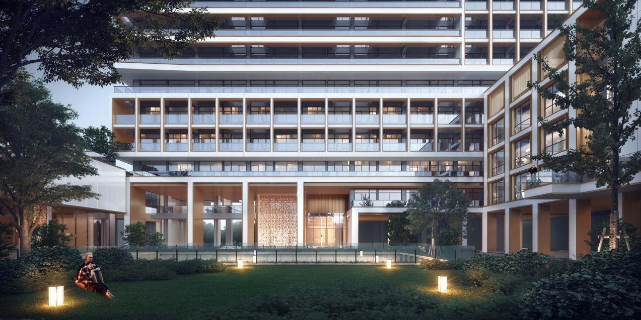 BIM建筑|理想社区：城市型康养， 国华人寿首家国际康养中心 / 栖城设计