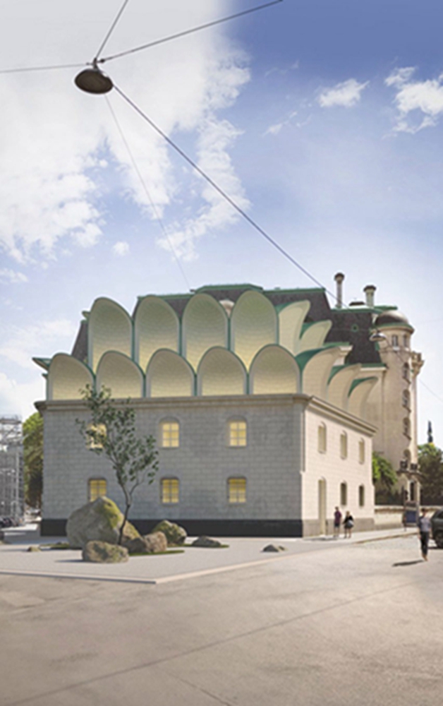 BIM建筑|马尔卡工作室设计法国驻维也纳大使馆顶部