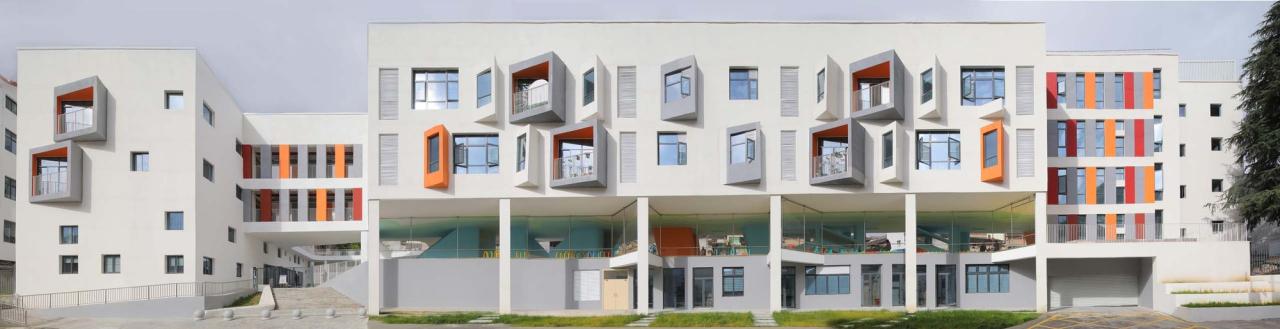 BIM建筑|九寨沟县启航幼儿园 / 东意建筑