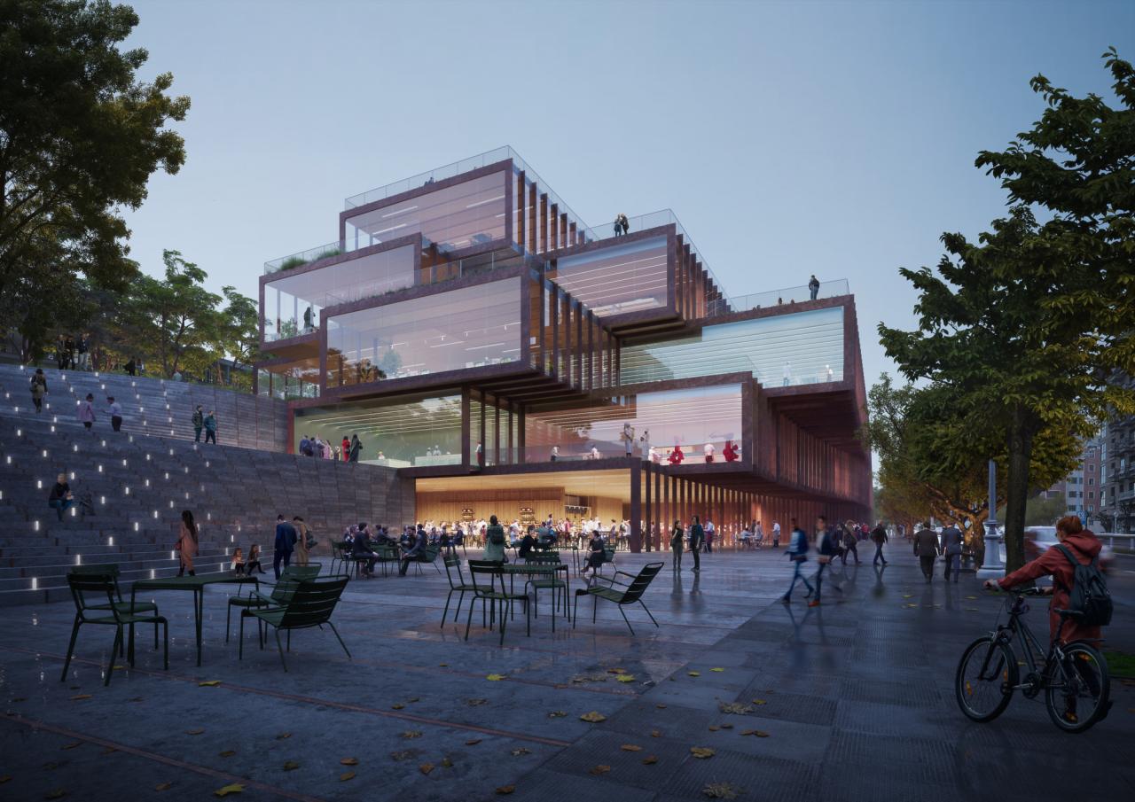 BIM建筑|巴斯克烹饪中心美食开放生态系统设计方案 / BIG