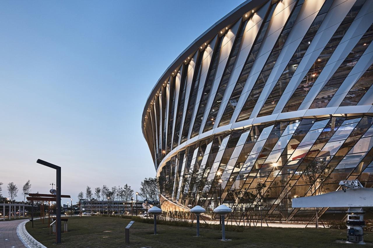 BIM建筑|地面‘涡轮机’，韩国国立航空博物馆 / Haeahn Architecture