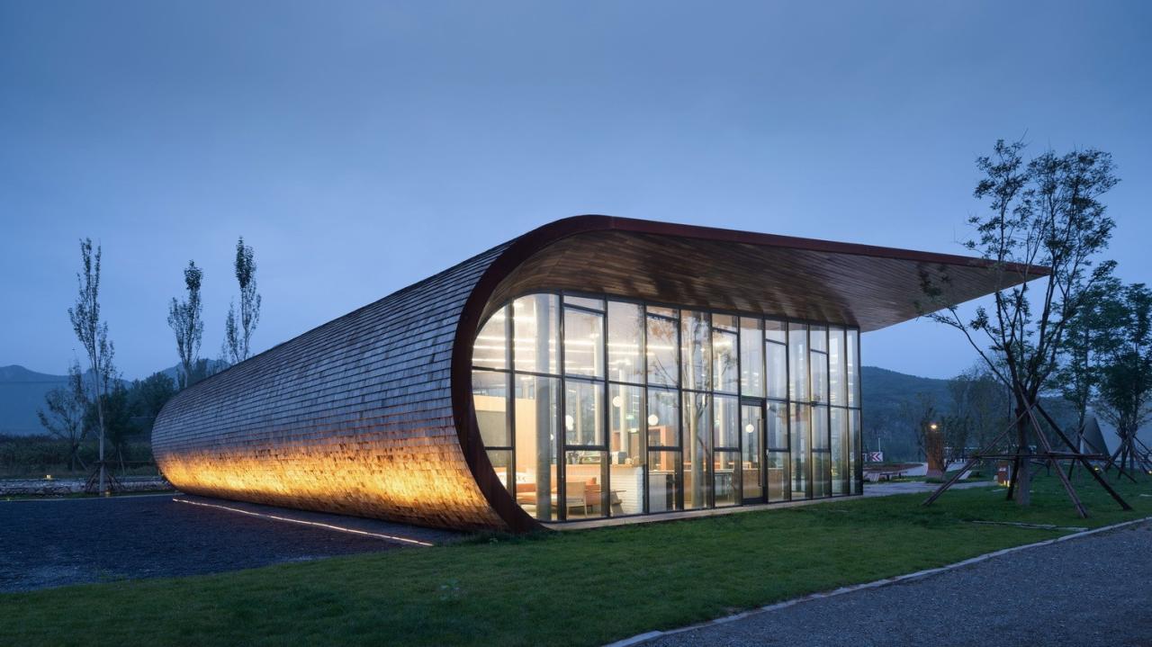 BIM建筑|田岗知行村：田园大讲堂 / 袈蓝建筑