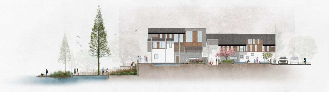 BIM建筑|汨罗“端午人家”乡村安置聚落 / 造作建筑工作室