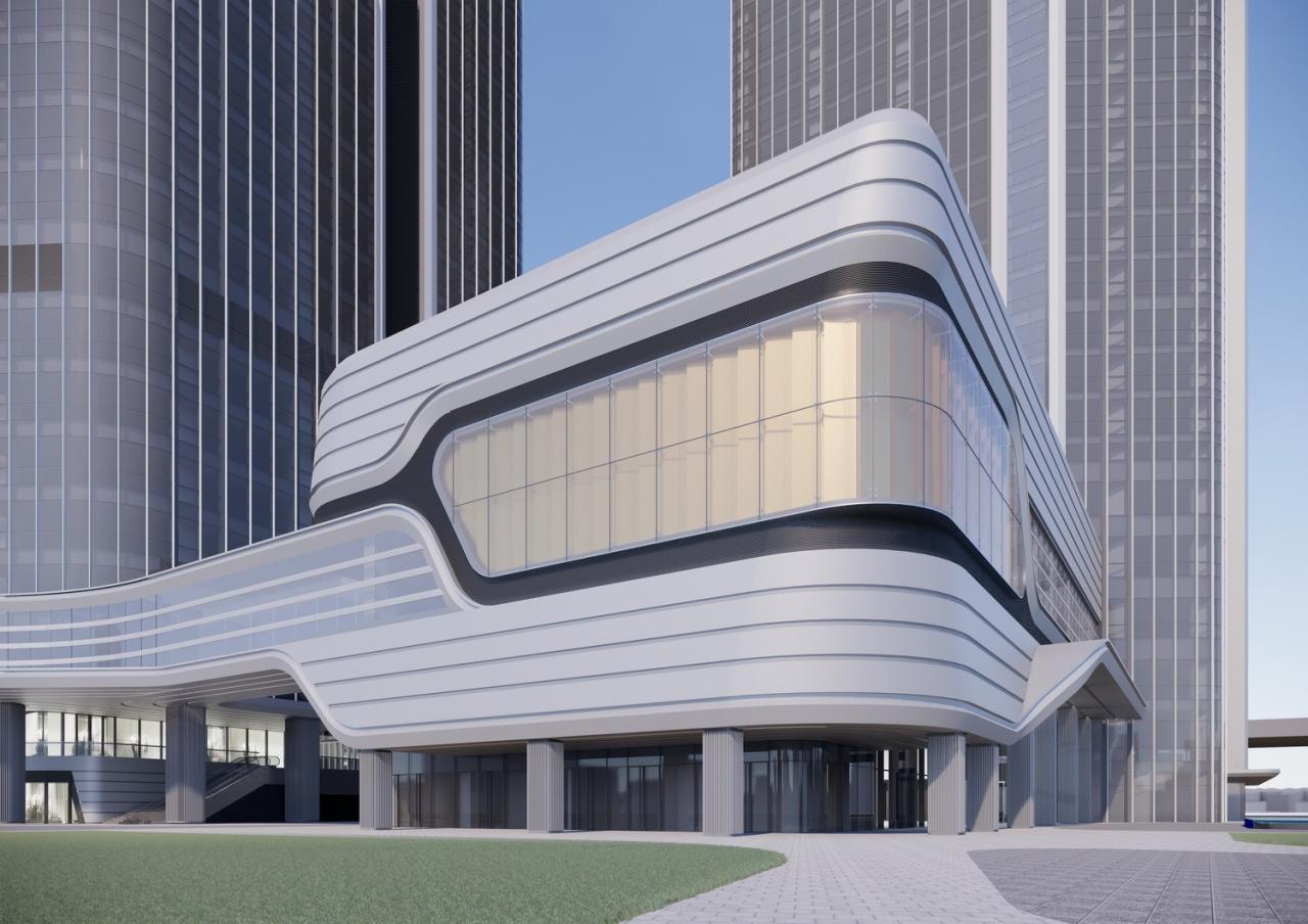 BIM建筑|风正扬帆起 凌江尤可期：广州･广物鱼珠产城综合体 / UA尤安设计