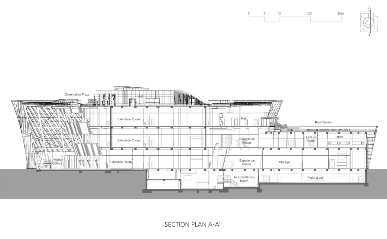BIM建筑|地面‘涡轮机’，韩国国立航空博物馆 / Haeahn Architecture