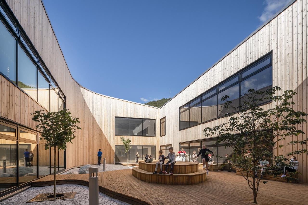 BIM建筑|Borgafjellet 小学 / LINK arkitektur