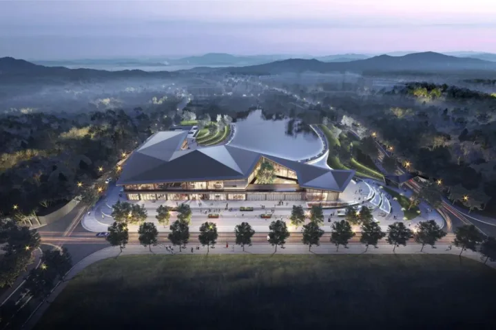 BIM建筑|长沙麓隐青竹湖展示中心 / PTA上海柏涛