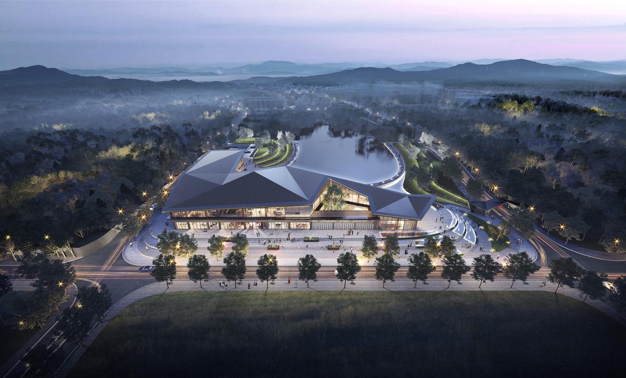 BIM建筑|长沙麓隐青竹湖展示中心 / PTA上海柏涛