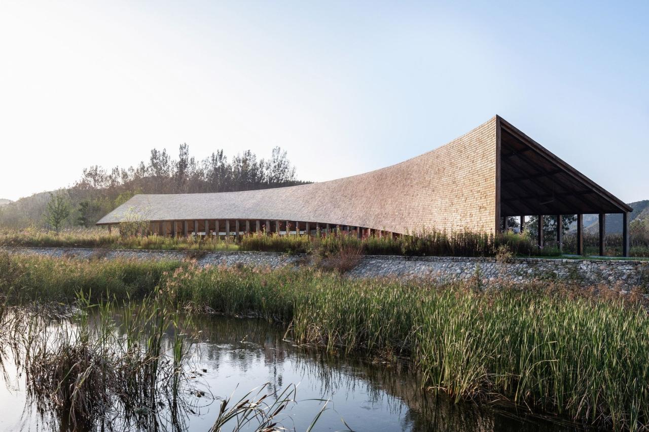 BIM建筑|田岗知行村：新农人的门户 / 袈蓝建筑