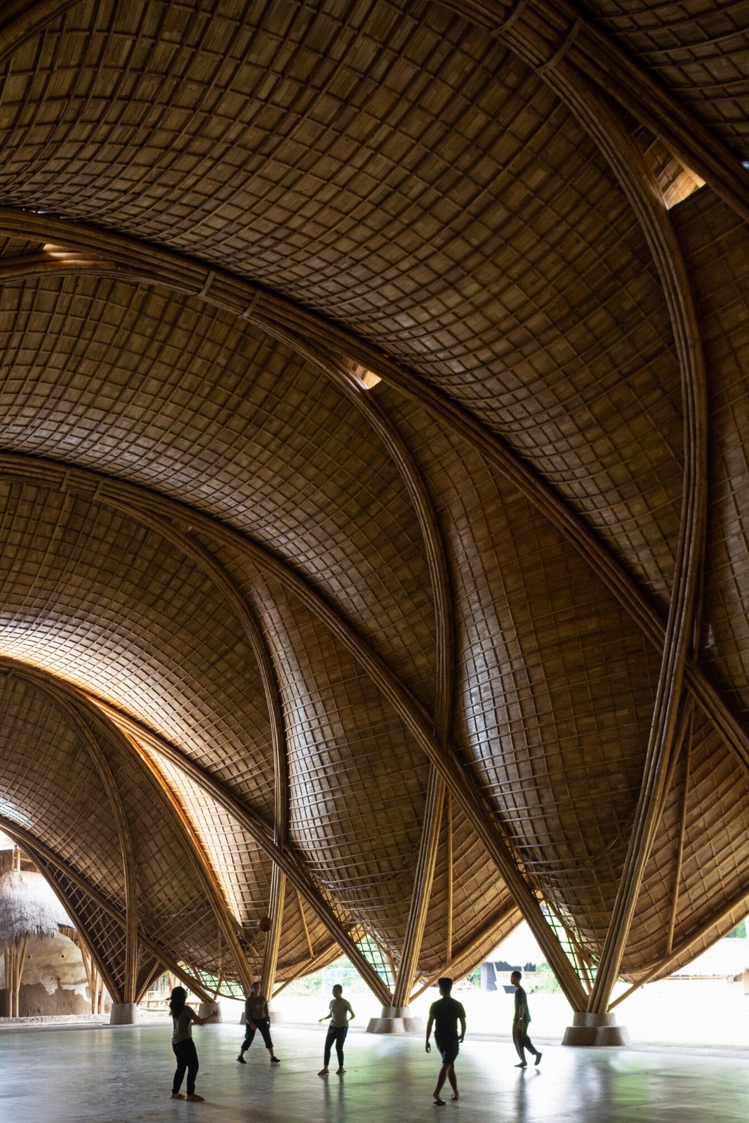 BIM建筑|最小结构最大空间，竹装置“弧” / IBUKU