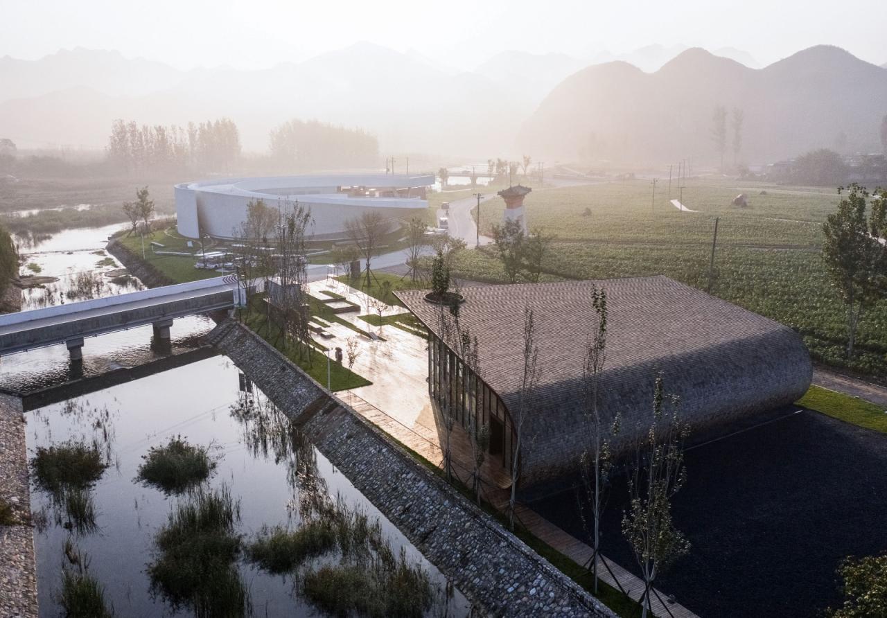 BIM建筑|田岗知行村：田园大讲堂 / 袈蓝建筑