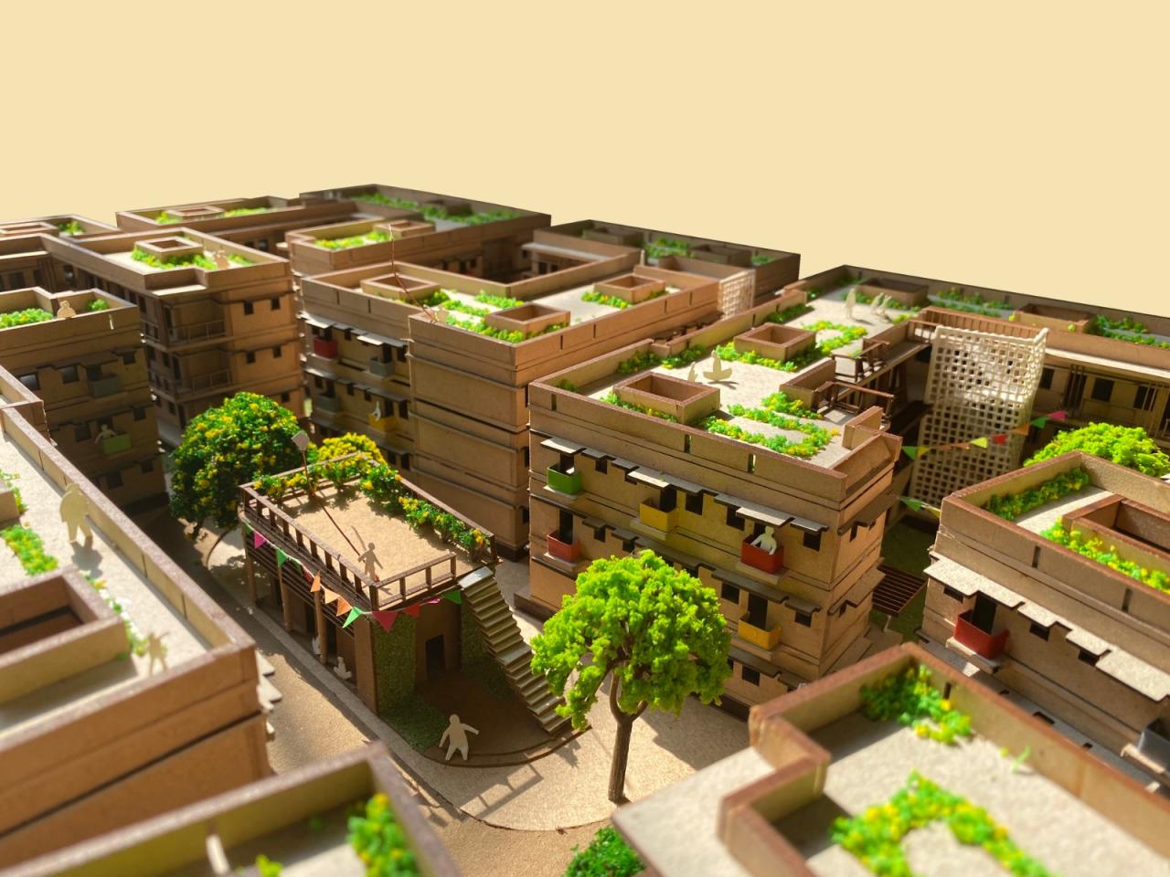 BIM建筑|Sanjaynagar 贫民窟重建项目 / Community Design Agency