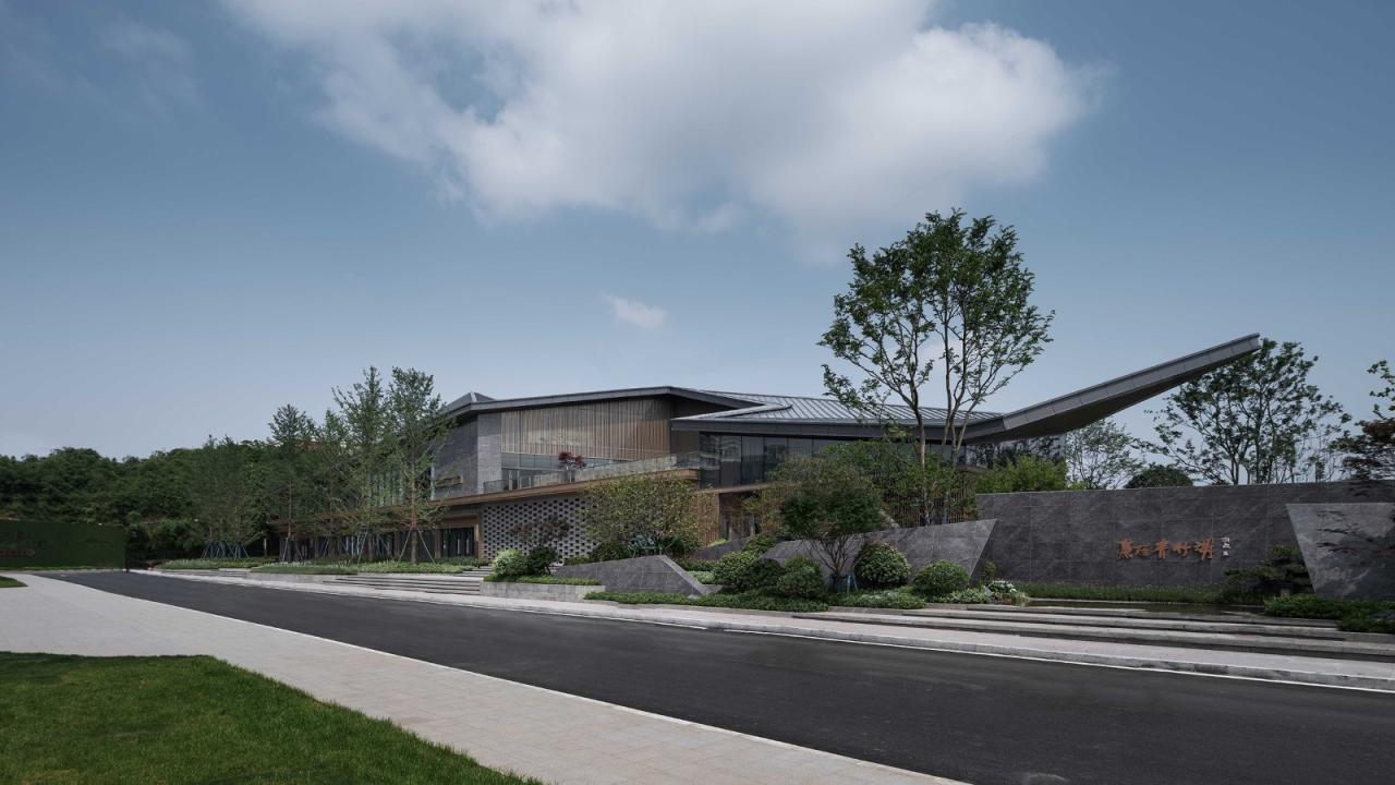 BIM建筑|长沙麓隐青竹湖展示中心 / PTA上海柏涛