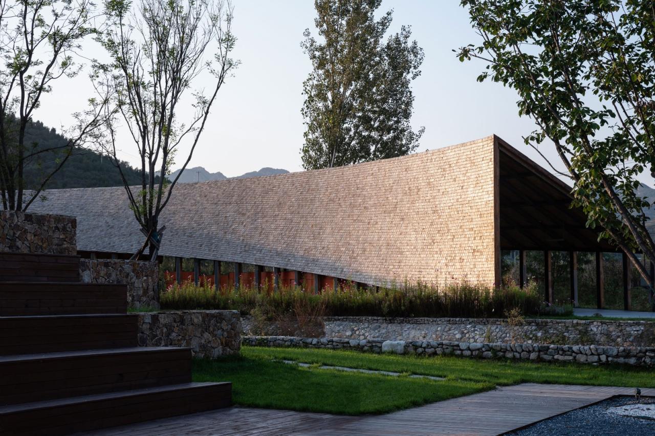 BIM建筑|田岗知行村：新农人的门户 / 袈蓝建筑