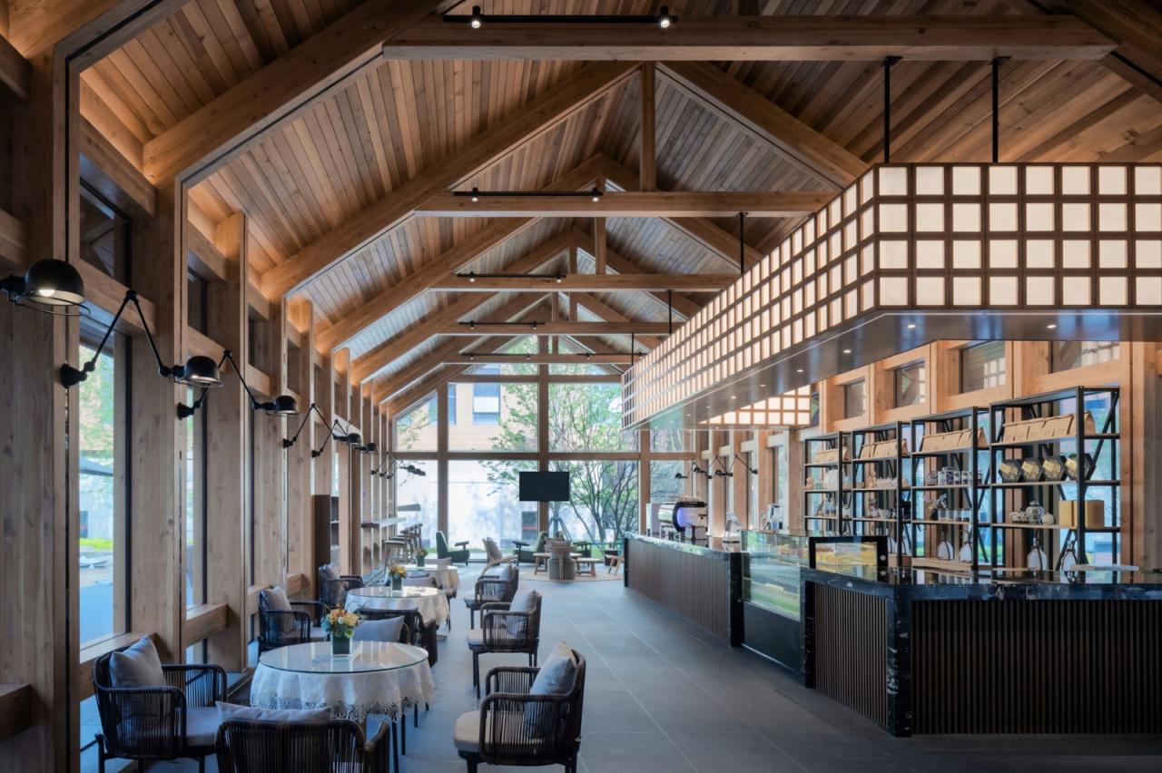 BIM建筑|谦逊朴实，但精工细琢的“暖建筑”：大地国际生命科学园咖啡厅 / 隽执科技