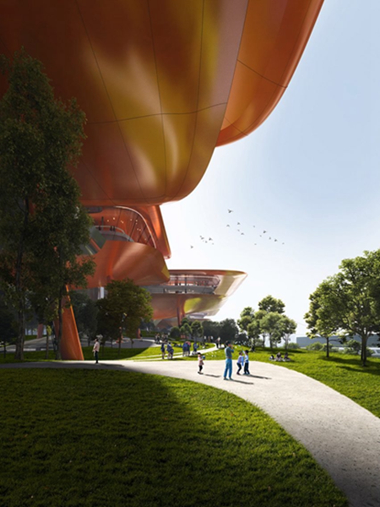 BIM建筑|MAD在重庆设计“未来派””游轮码头