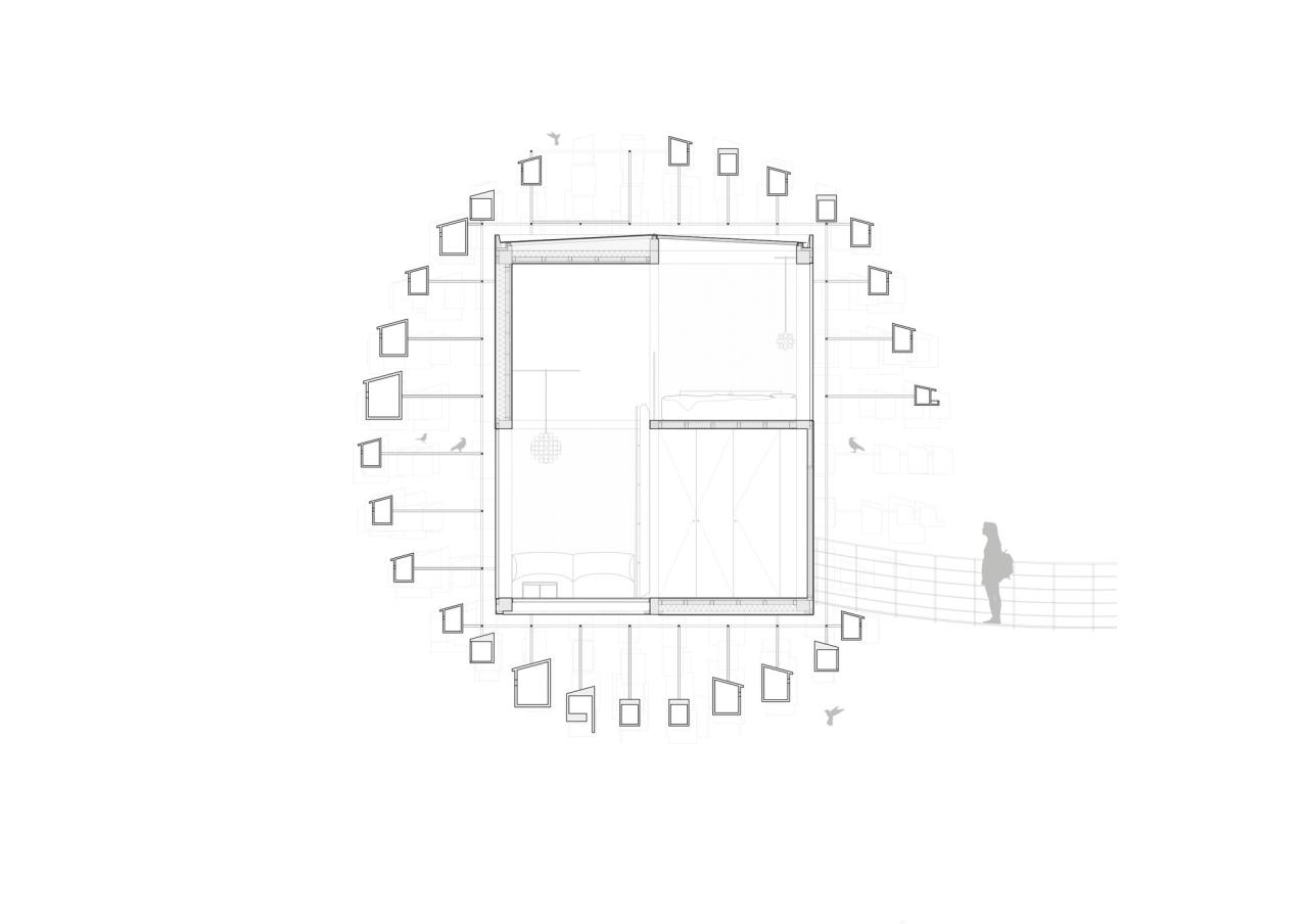 BIM建筑|树顶酒店“生物圈” / BIG