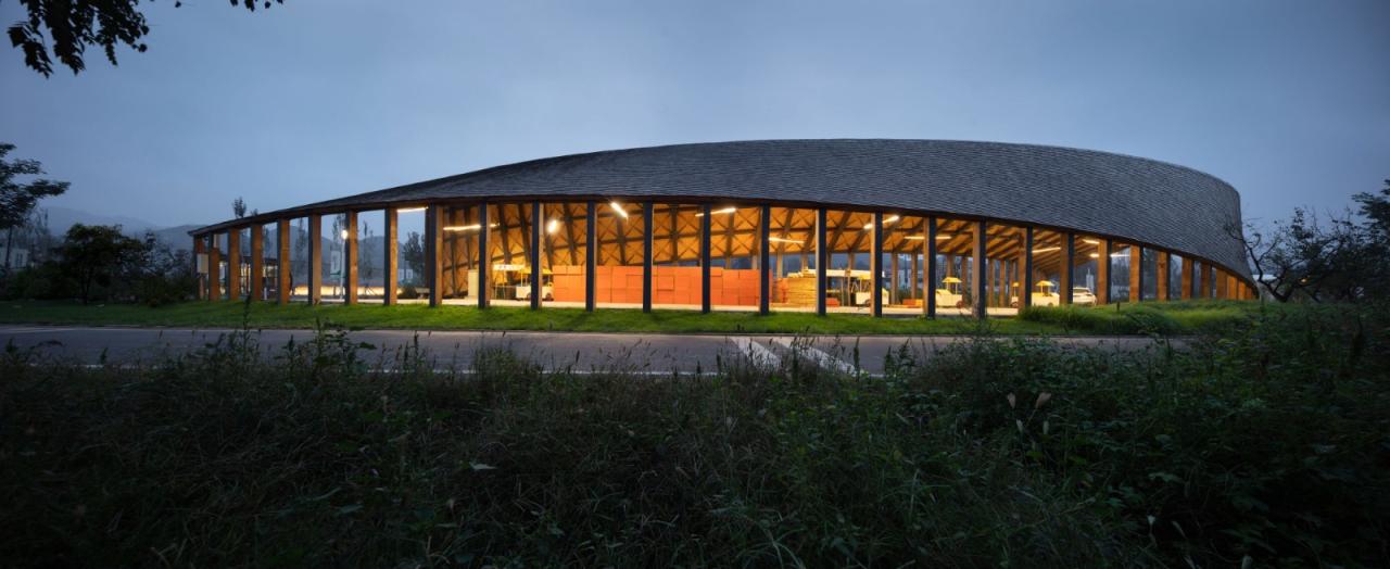 BIM建筑|田岗知行村：新农人的门户 / 袈蓝建筑