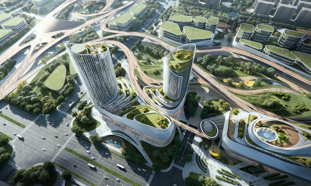 BIM建筑|北京昌平新城东区中心区城市设计方案 / 中粮地产+中国中元+青岛沿海