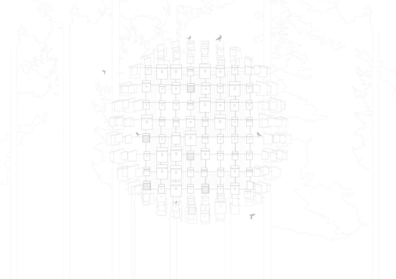 BIM建筑|树顶酒店“生物圈” / BIG