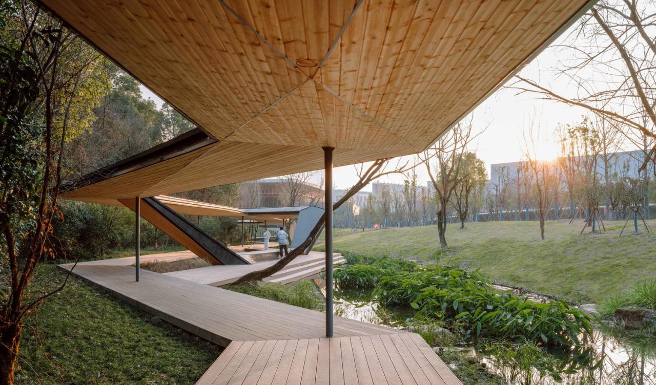 BIM建筑|溪上飞檐：浙江音乐学院校园微更新 / 朱培栋-line+建筑事务所、gad