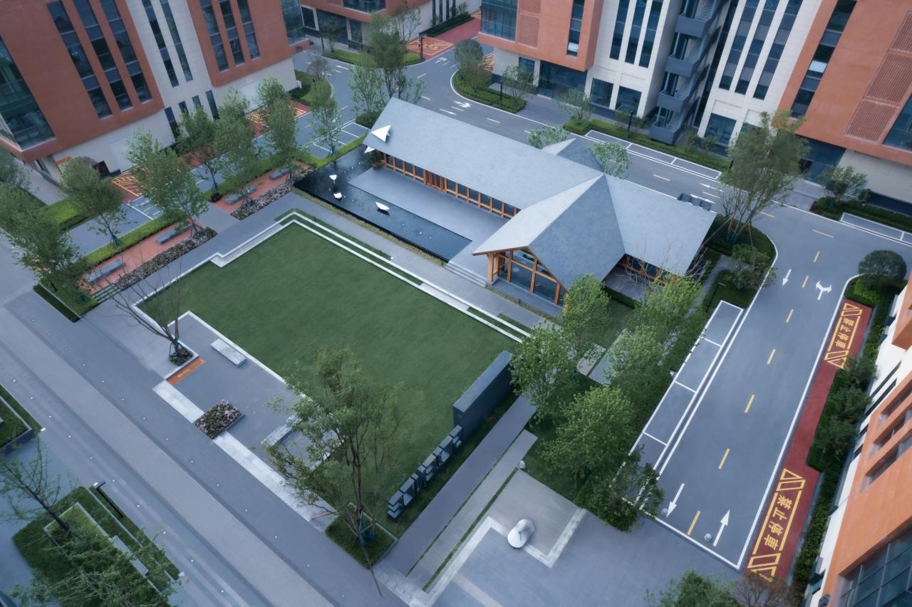 BIM建筑|谦逊朴实，但精工细琢的“暖建筑”：大地国际生命科学园咖啡厅 / 隽执科技